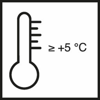 температура применения от 5 °C