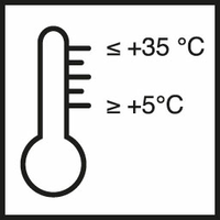 температура применения от 5 °C до 35 °C